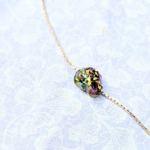 Simple Rainbow Druzy Choker Necklace Handmade
